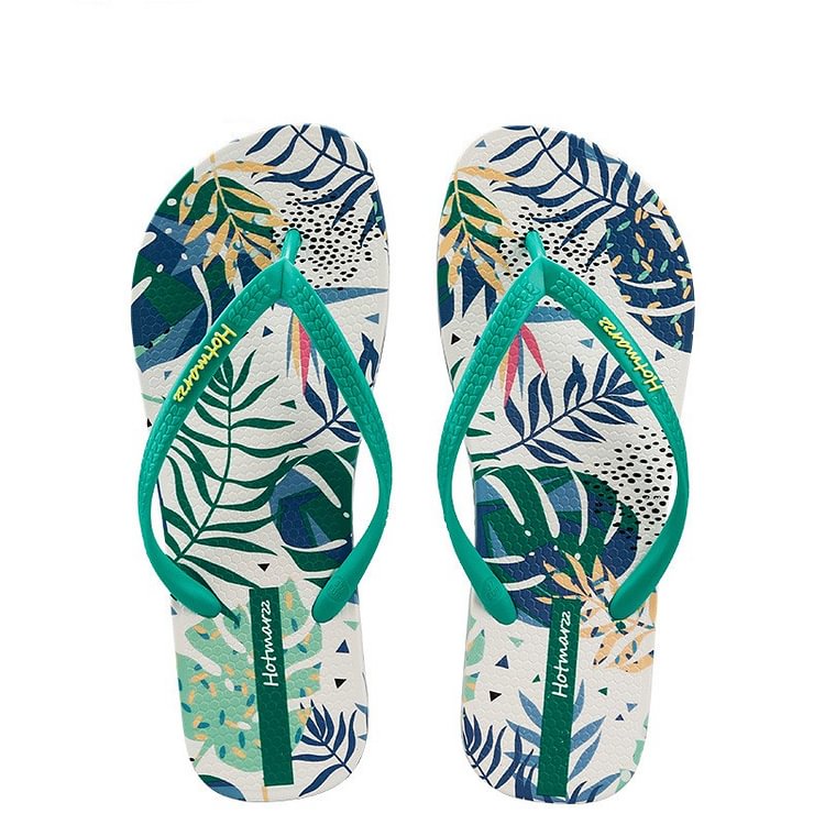 Casual Non-slip Tree Print Flip Flops