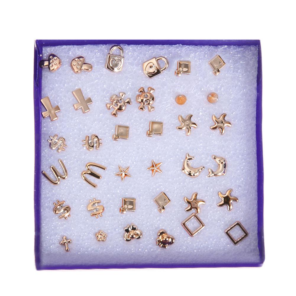 18 Pairs Stud Earrings Set for Women Anti Allergy Mini Ear Studs Jewelry, Black, 501 Original
18 Pairs Stud Earrings Set for Women Anti Allergy Mini Ear Studs Jewelry, Black, 501 Original