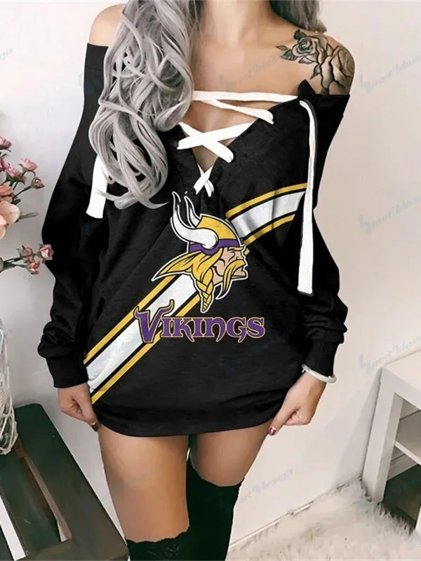 Minnesota Vikings Limited Edition Lace-up Sweatshirt