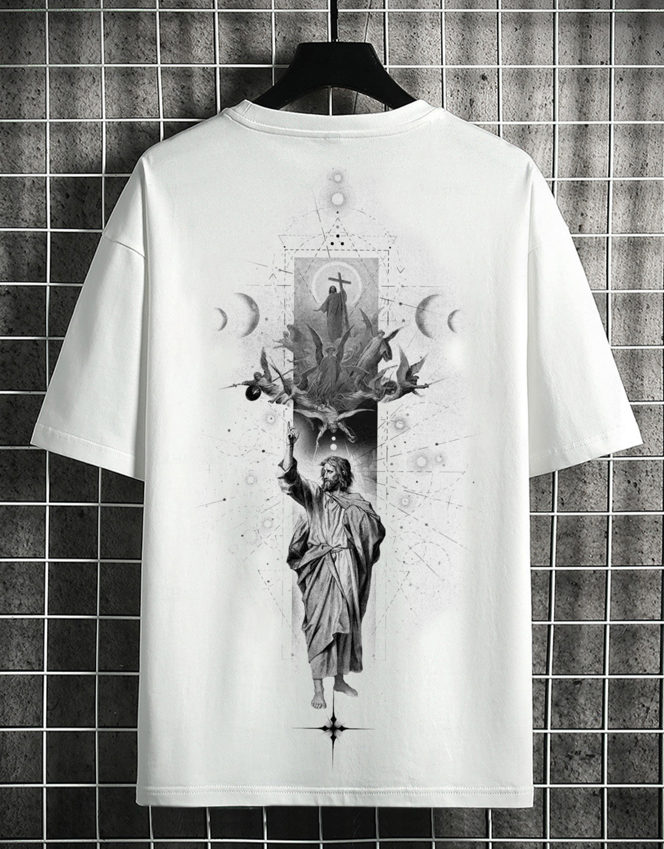 Holy Jesus God Art Illustration T-shirt / TECHWEAR CLUB / Techwear