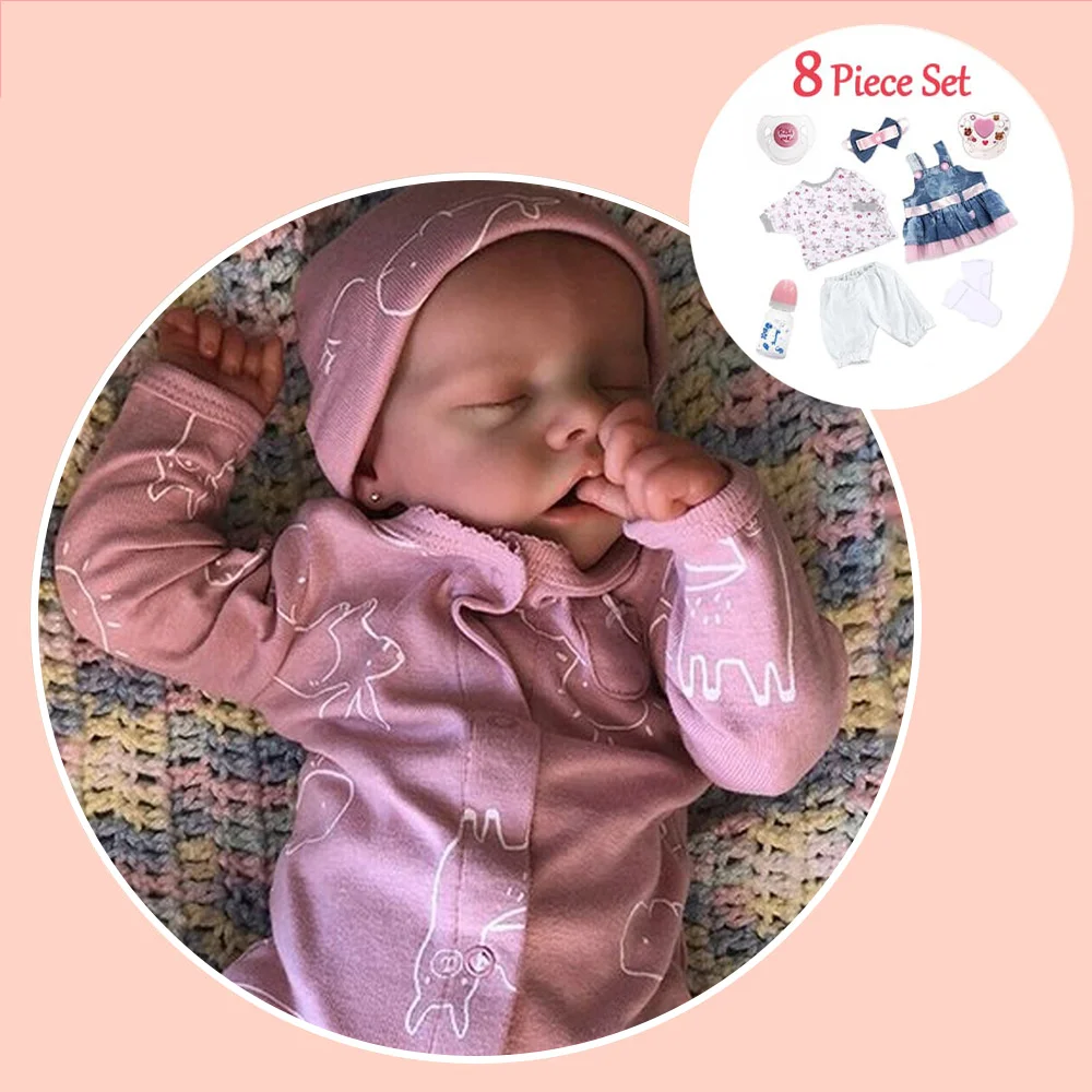 Real Lifelike Asleep Super Realistic Weighted 12'' Reborn Silicone Newborn Baby Girls Doll that Look Real Named Adamila -Creativegiftss® - [product_tag] RSAJ-Creativegiftss®