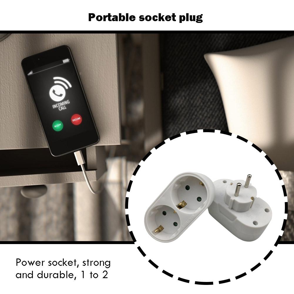 Portable AC 250V 16A 3500W EU Plug 1 to 2 Socket Adapter Converter Outlet, 501 Original
Portable AC 250V 16A 3500W EU Plug 1 to 2 Socket Adapter Converter Outlet, 501 Original