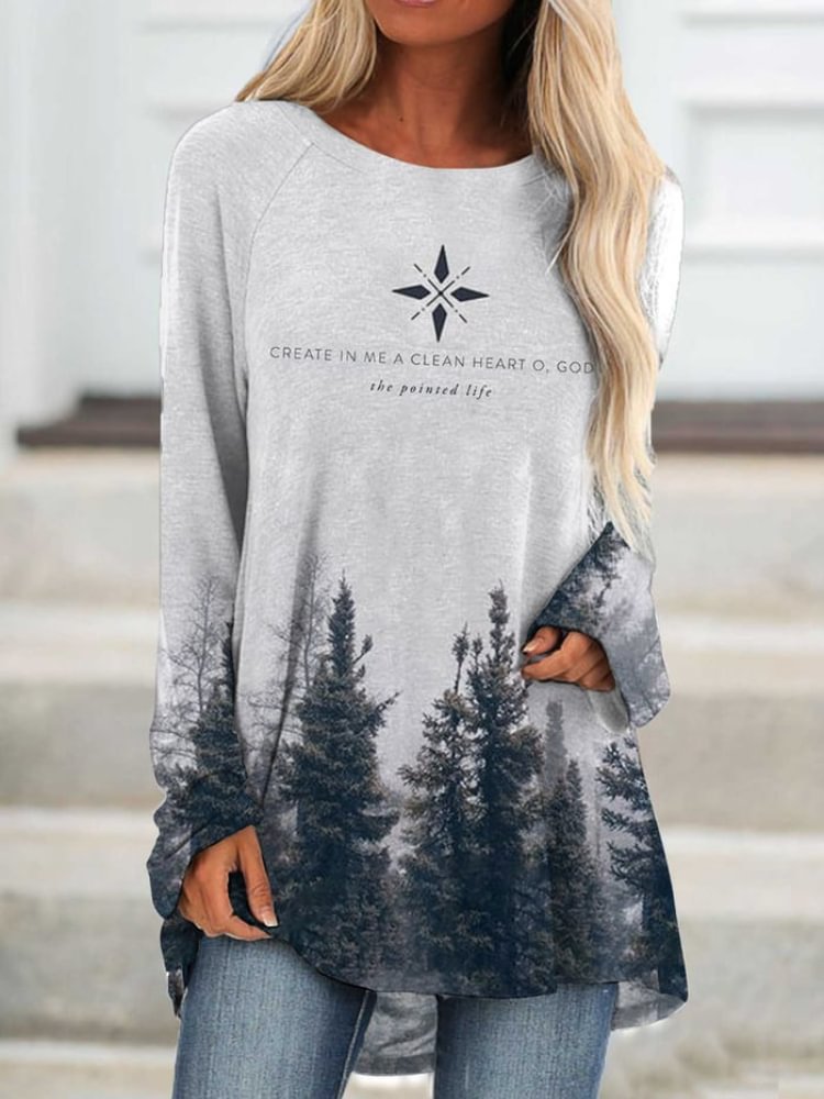 Vefave Create In Me A Clean Heart O God Print T Shirt
