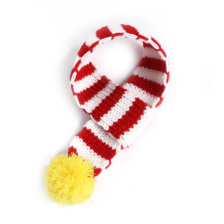Merry Christmas Pet Knitting Xmas Scarf