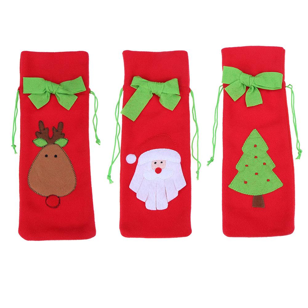 Christmas Red Wine Bottle Cover Bags with Green Bow Embroidery Pattern, Tree, 501 Original
Christmas Red Wine Bottle Cover Bags with Green Bow Embroidery Pattern, Tree, 501 Original