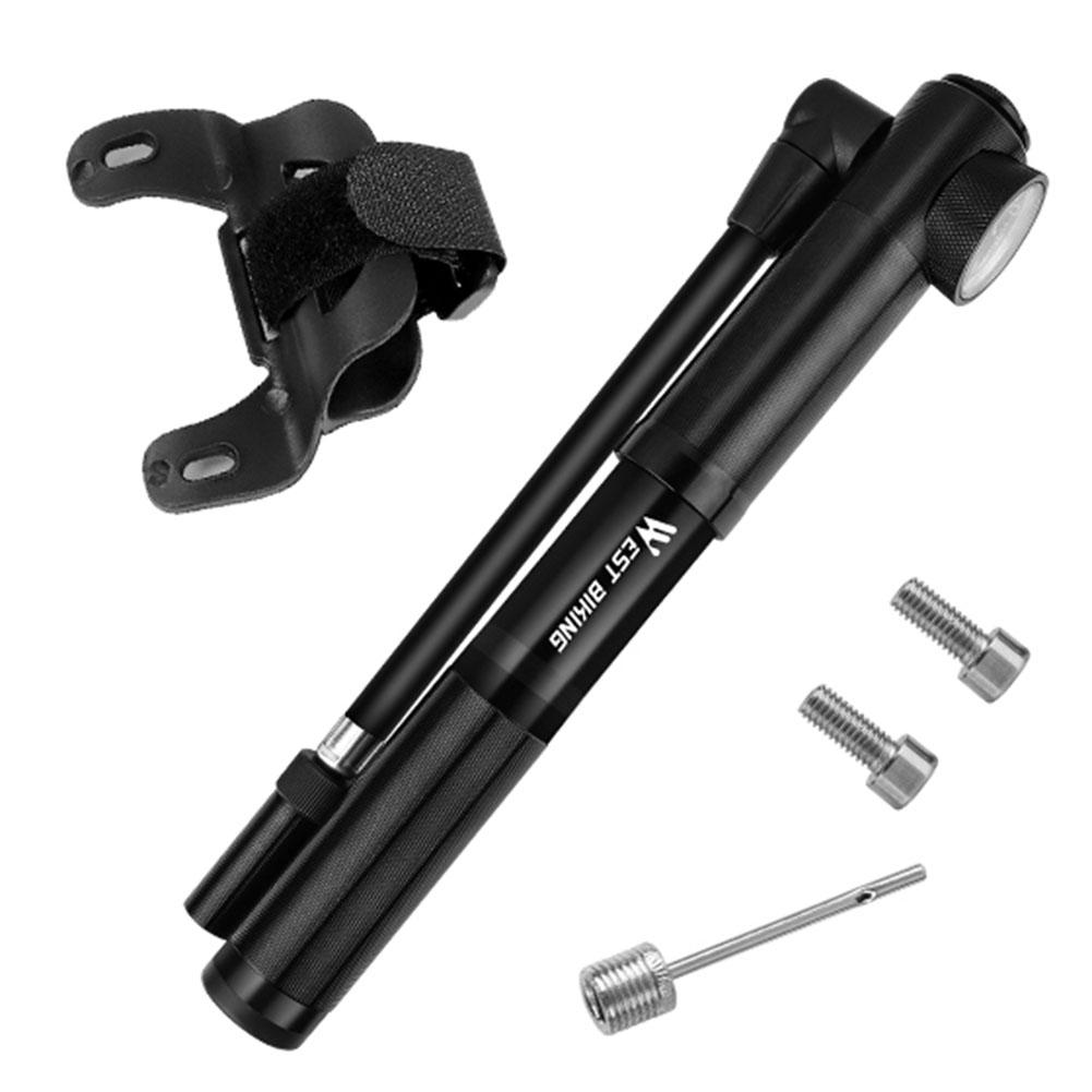 WEST BIKING Mini Bicycle Pump 300PSI Portable MTB Road Bike Tire Inflator, Black, 501 Original
WEST BIKING Mini Bicycle Pump 300PSI Portable MTB Road Bike Tire Inflator, Black, 501 Original