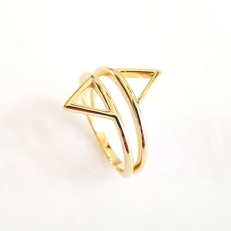 For friend - S925 Our Friendship Means The World To Me And I Wouldn't Trade It For Anything Triangular Stacking Rings