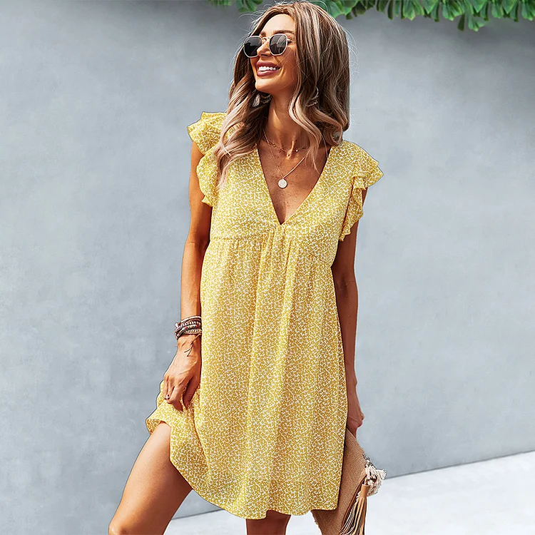 Women Tameya Dresses Tameya Yellow Casual Summer Dress