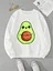 Women Fleece Cartoon Avocado Love 90s Trend Cute Clothing Fashion Pullovers Print Long Sleeve Clothes Female Graphic Sweatshirts