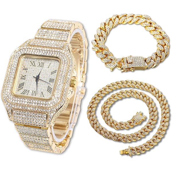 Men Watch& Jewelry Set