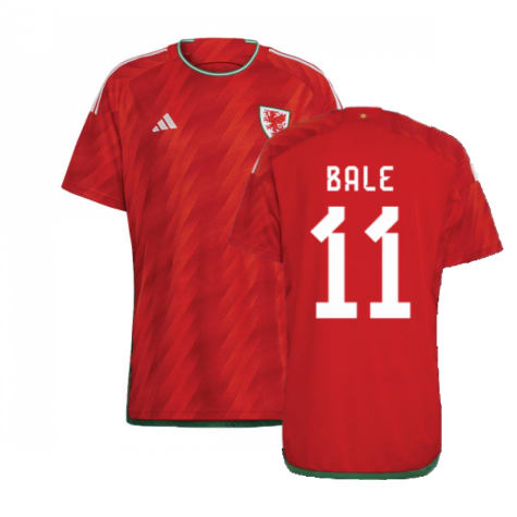 Wales Gareth Bale 11 Home Shirt Kit World Cup 2022