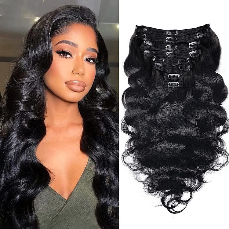 High-End Body Wave One Bundle Set For Full Head Clip-In Hair Extension
