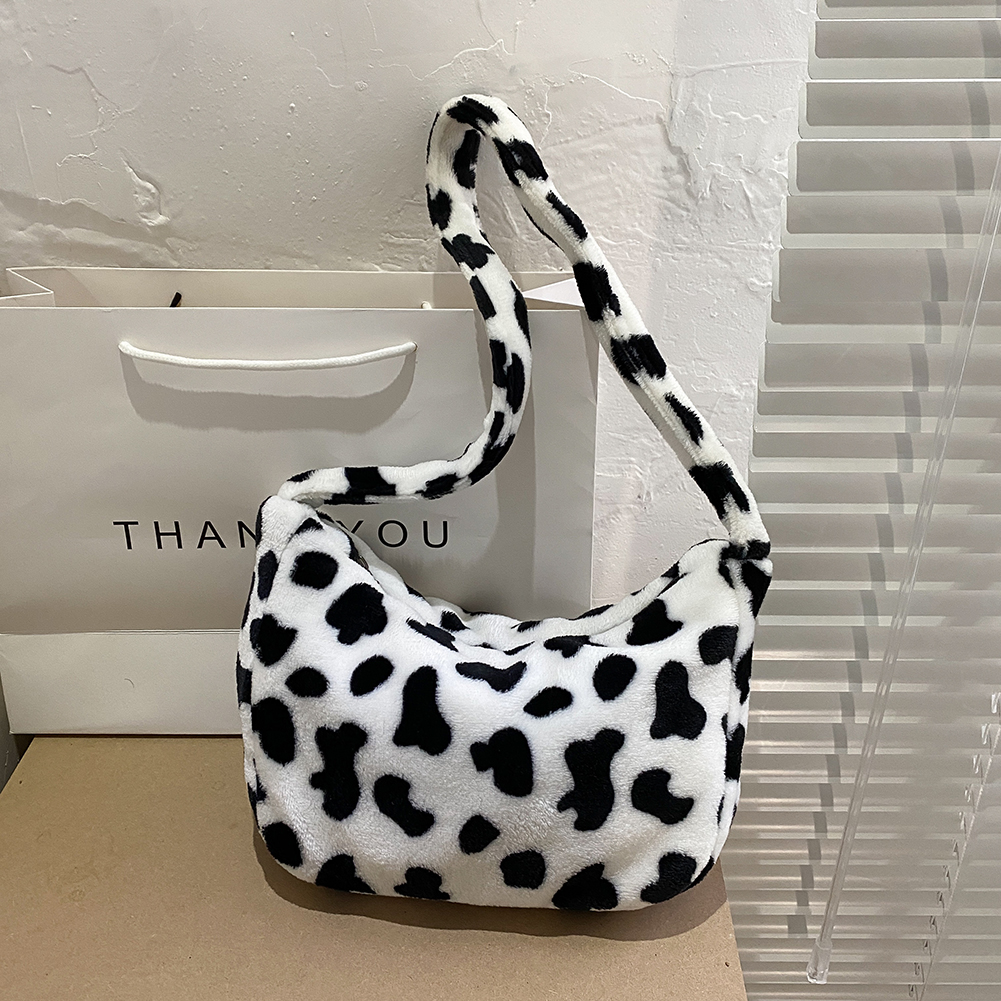 Casual Cow Printed Handbag Women Shoulder Crossbody Bag Plush Dumpling Tote, 501 Original
Casual Cow Printed Handbag Women Shoulder Crossbody Bag Plush Dumpling Tote, 501 Original