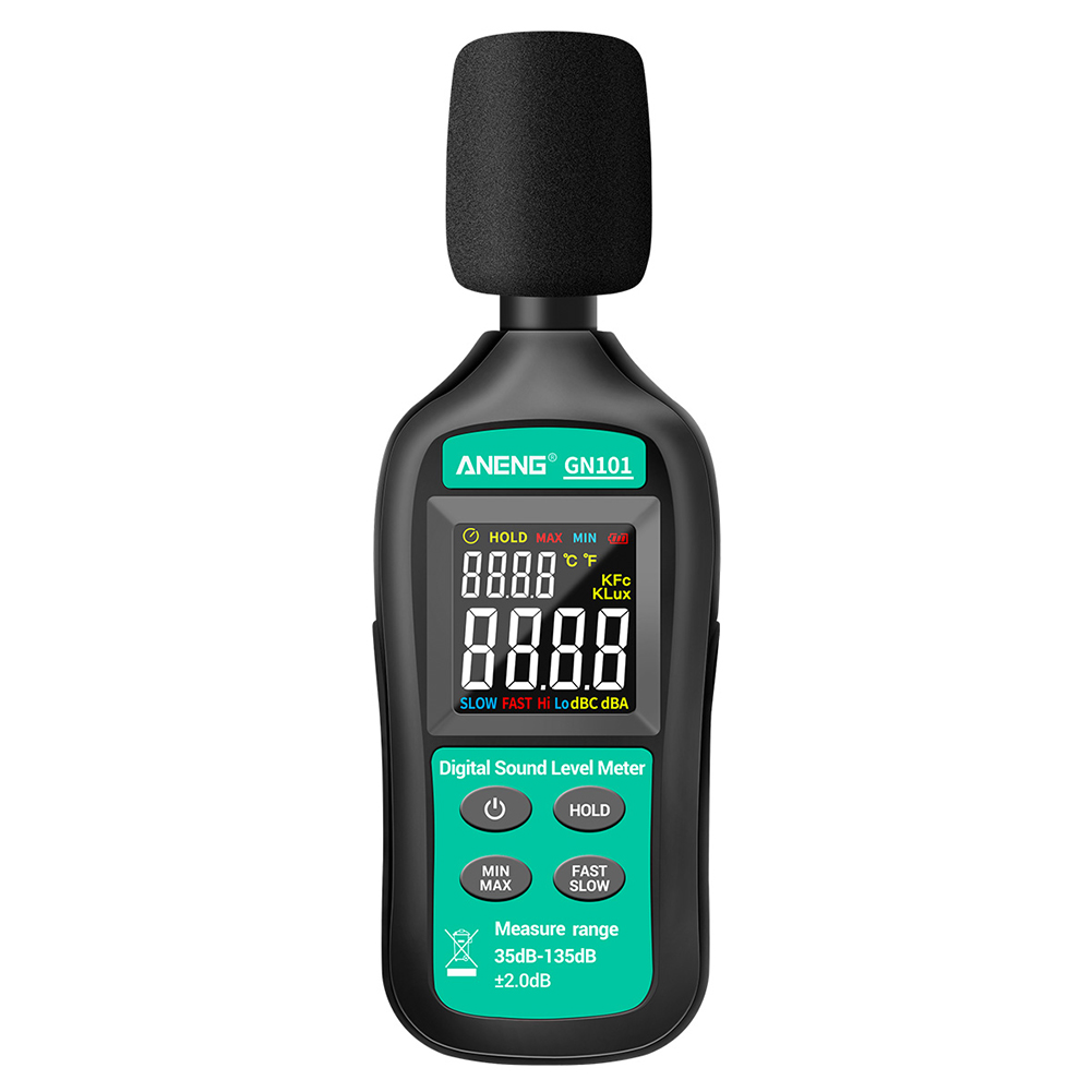Digital Sound Level Meter Decibel Meter Pressure Level Reader Volume Tester, 501 Original
Digital Sound Level Meter Decibel Meter Pressure Level Reader Volume Tester, 501 Original