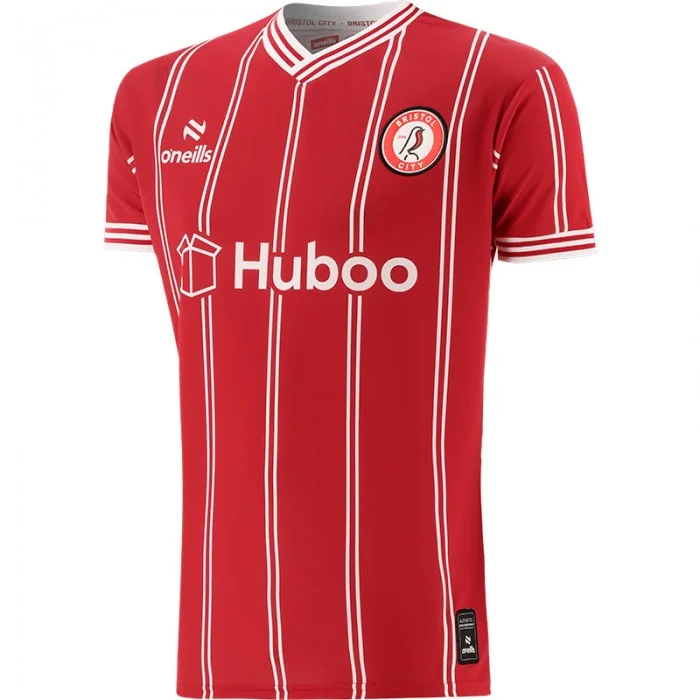 Bristol City Home Shirt Top Kit 2023-2024 - Red
