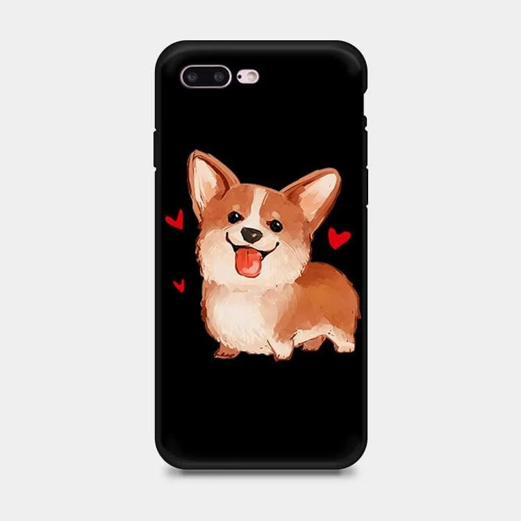 Black Kawaii Corgi Dog Phone Case SP1811830