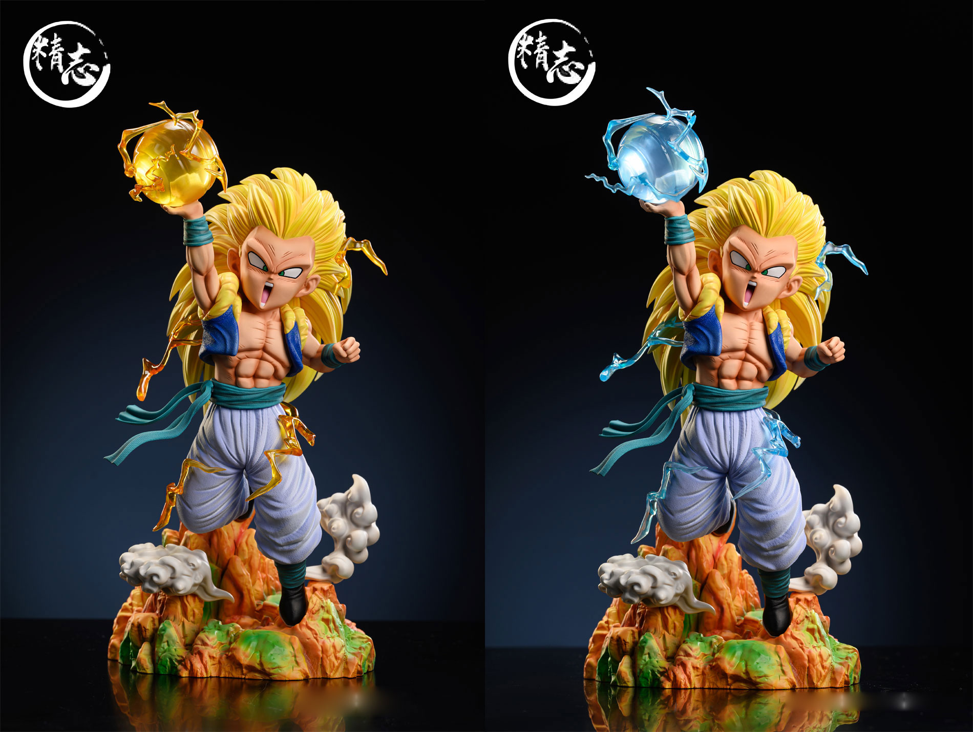 PRE-ORDER Hero Belief Studio - Dragon Ball Saiyan Collection Super Saiyan3  Goku & Gohan & Goten 1/6 Statue(GK)