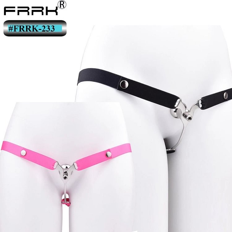 pornhint Pornhint Harness Negative Cock Cage Chastity Device Lock With Belt &Penis Plug Restraint BDSM