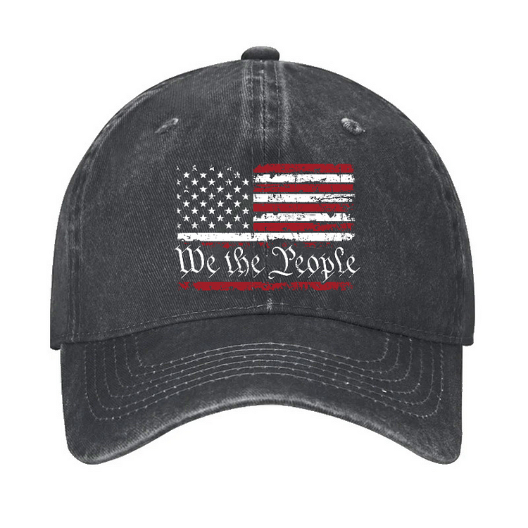 We The People USA Flag Print America Hat