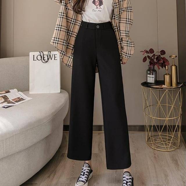 Sweatpants Women Clothes Pants Streetwear Summer Fashion Korean Style Wide Leg Harajuku Baggy Black High Waisted Vintage