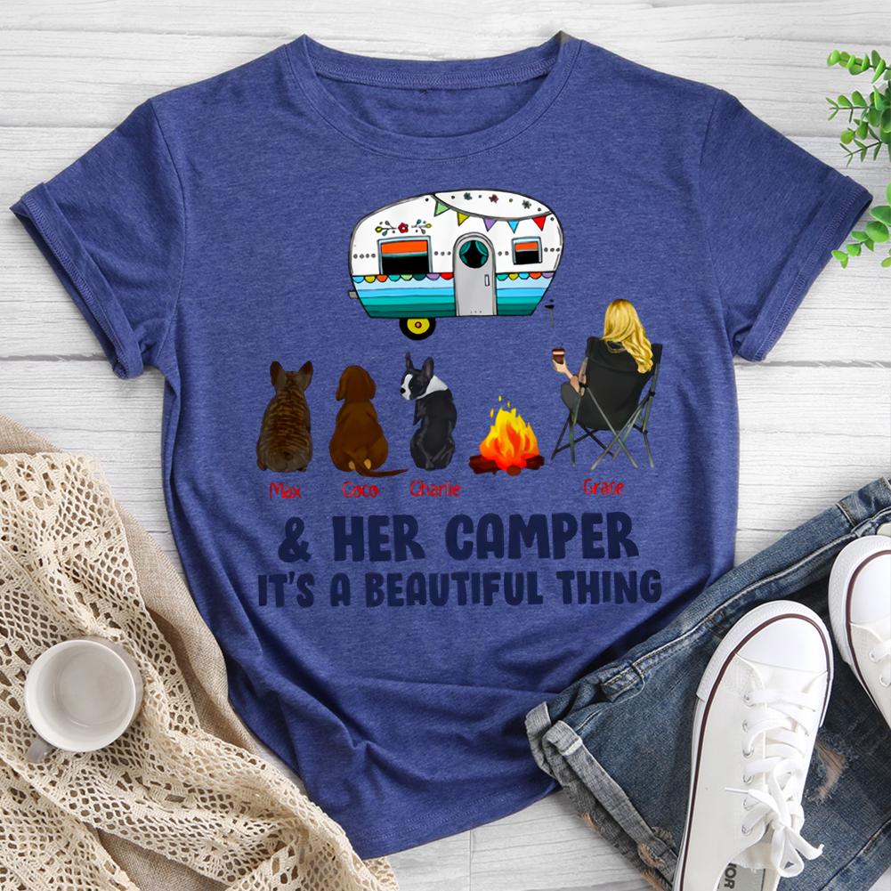 her camper it's a beautiful thing Round Neck T-shirt-0021989-Guru-buzz