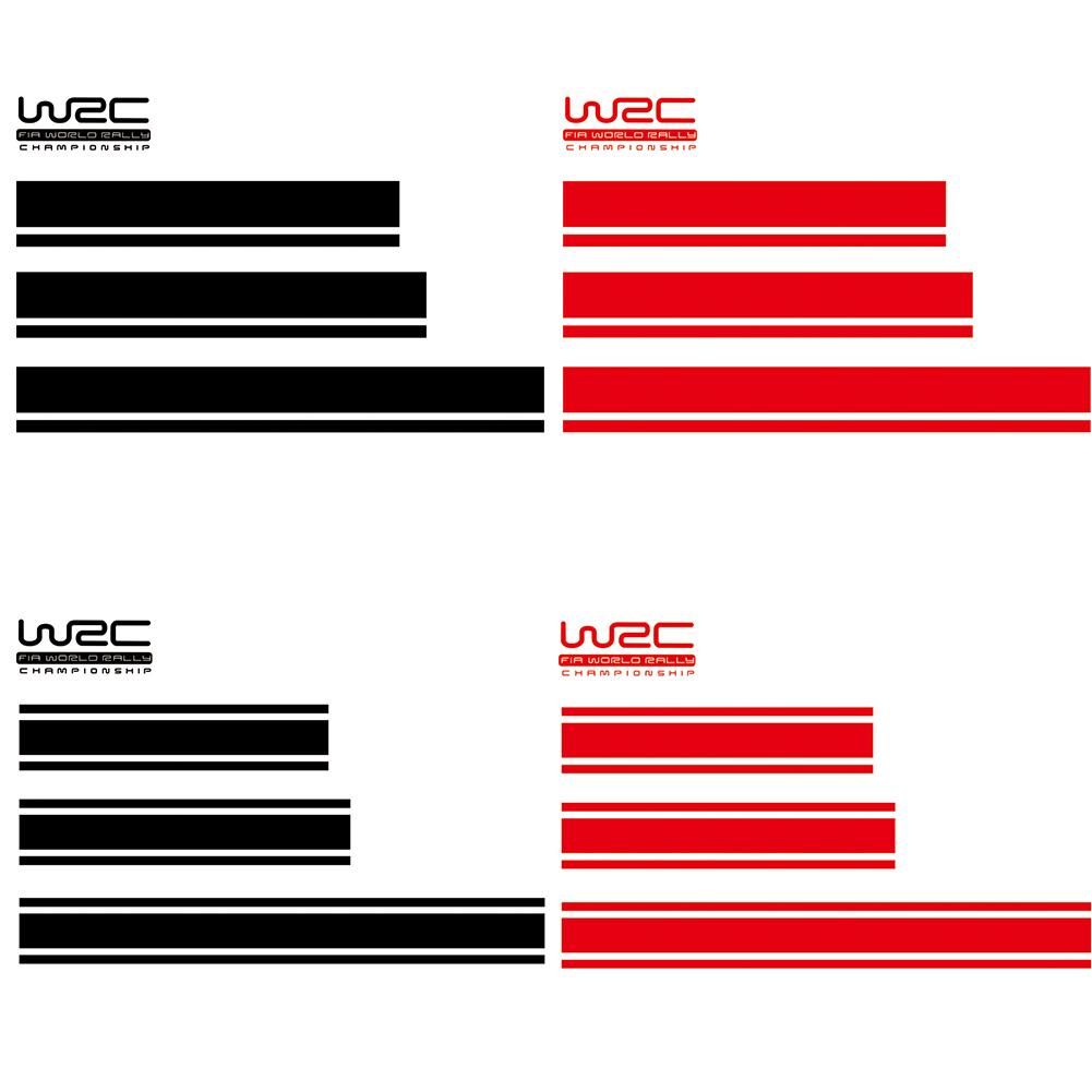 4pcs/set WRC Racing Stripes Car Stickers Waterproof Hood Roof Trunk Decals, Black, 501 Original
4pcs/set WRC Racing Stripes Car Stickers Waterproof Hood Roof Trunk Decals, Black, 501 Original