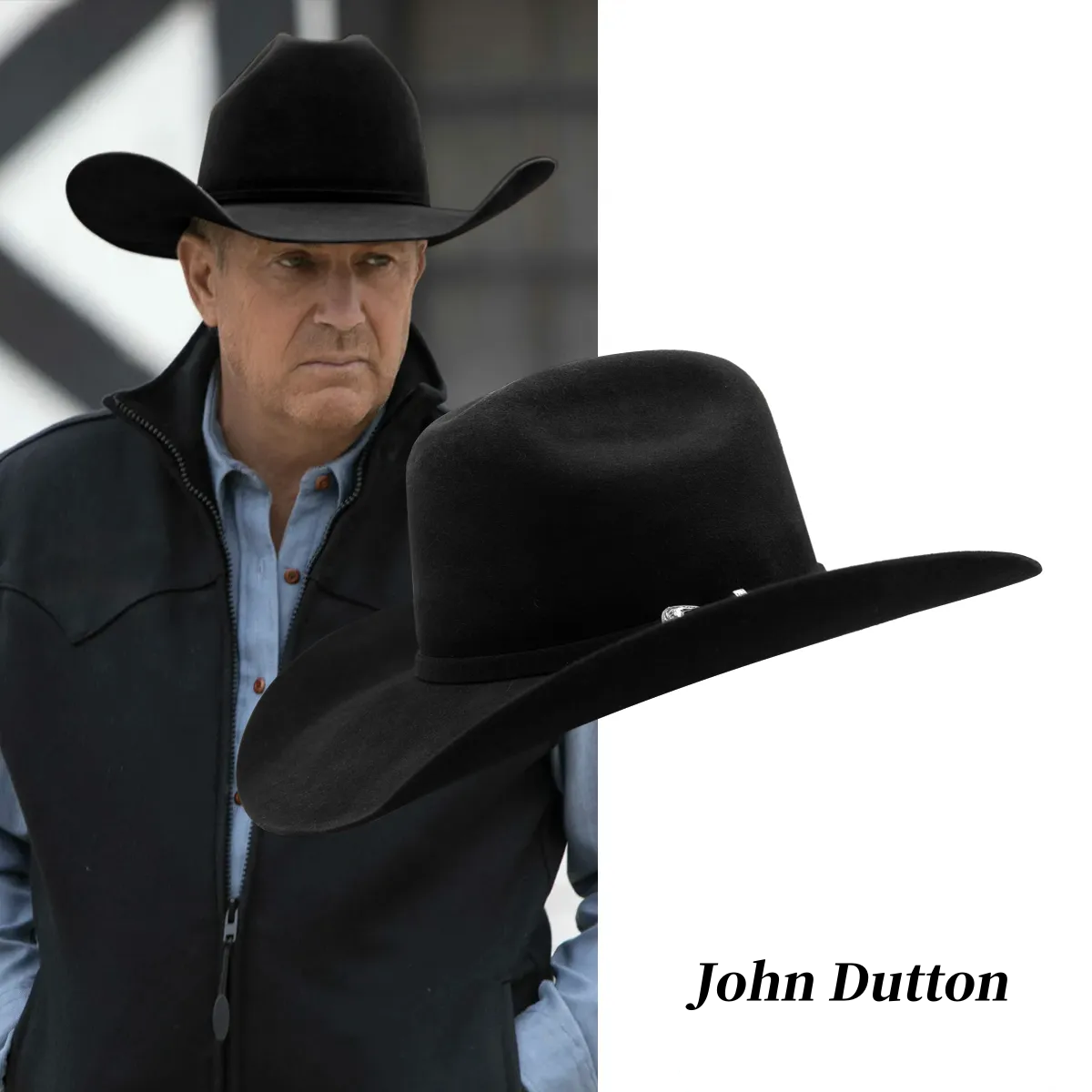 John Dutton 10X Classic Cowboy Hat