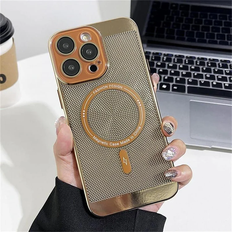 Electroplating Magnetic Heat Dissipation Case For  iPhone