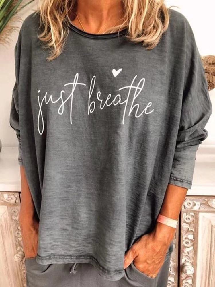 VChics Just Breathe Loose Fit T Shirt