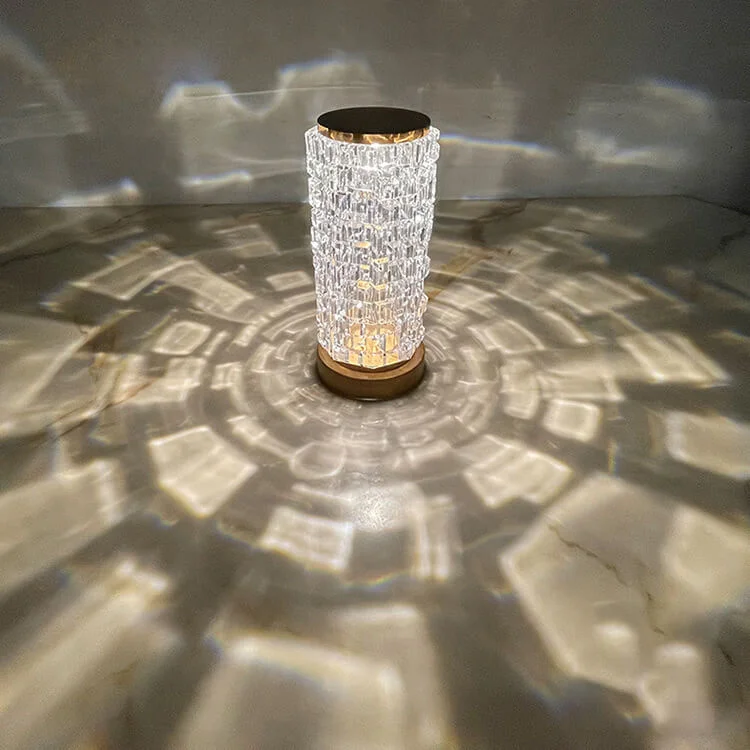 Crystal Diamond Cordless Table Lamp