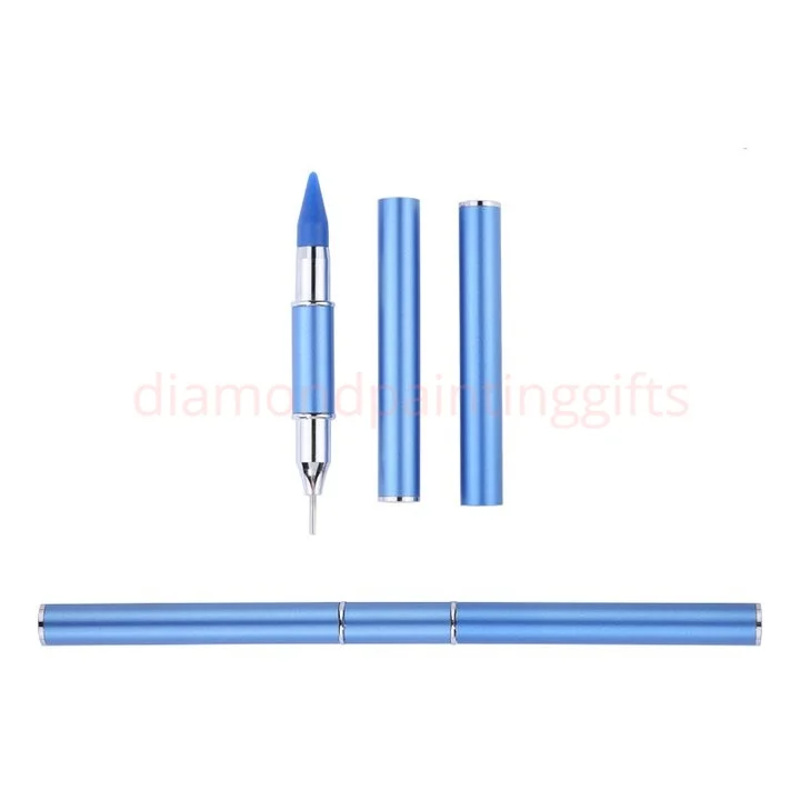 Diamond Painting Double Head Point Drill Pens Rhinestone Picker Wax Pencil Metal Handle Tool