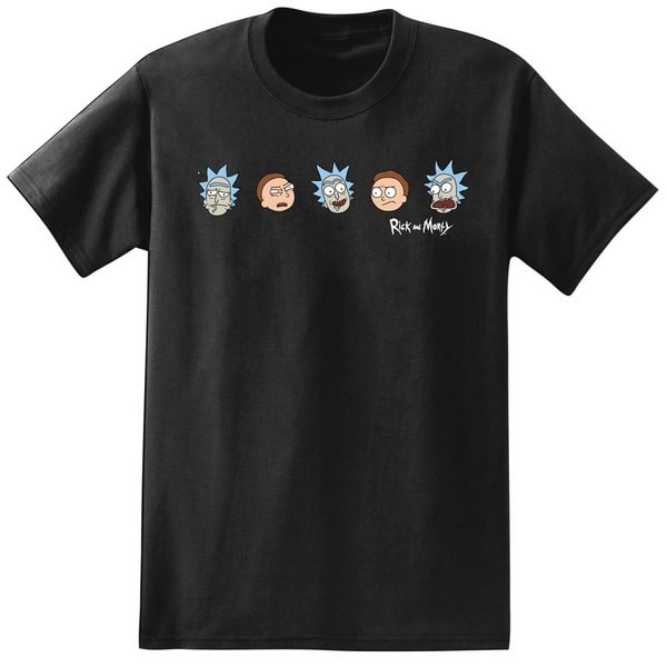 Rick and Morty - Head Expressions Mens T Shirt - Shop Trendy Women's Clothing | LoverChic