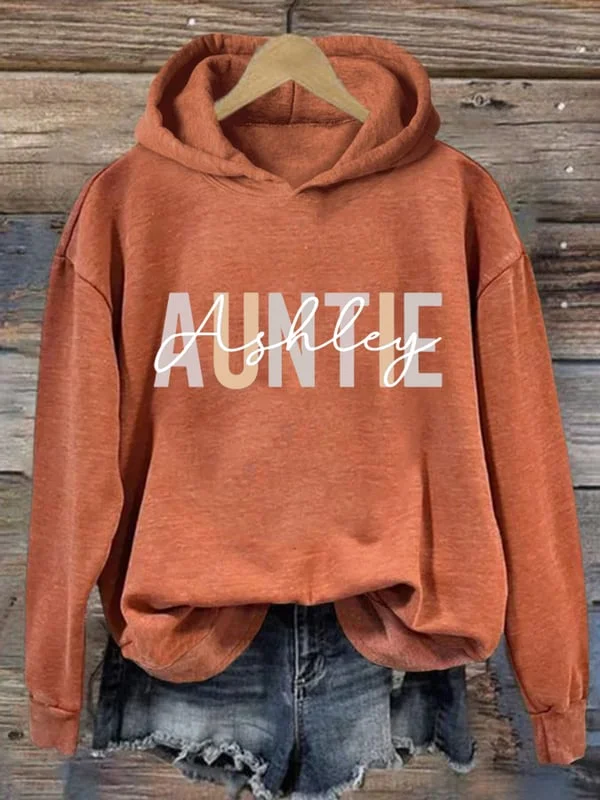 Women's Auntie Print Long Sleeve Sweatshirt