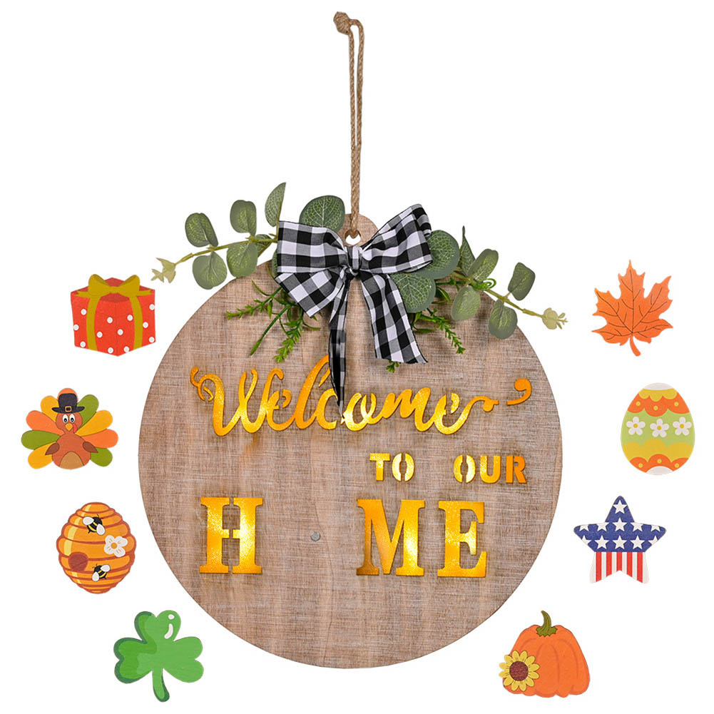 Wooden Welcome Home Replaceable Door Sign DIY Outdoor Hanging Home Decor, 501 Original
Wooden Welcome Home Replaceable Door Sign DIY Outdoor Hanging Home Decor, 501 Original