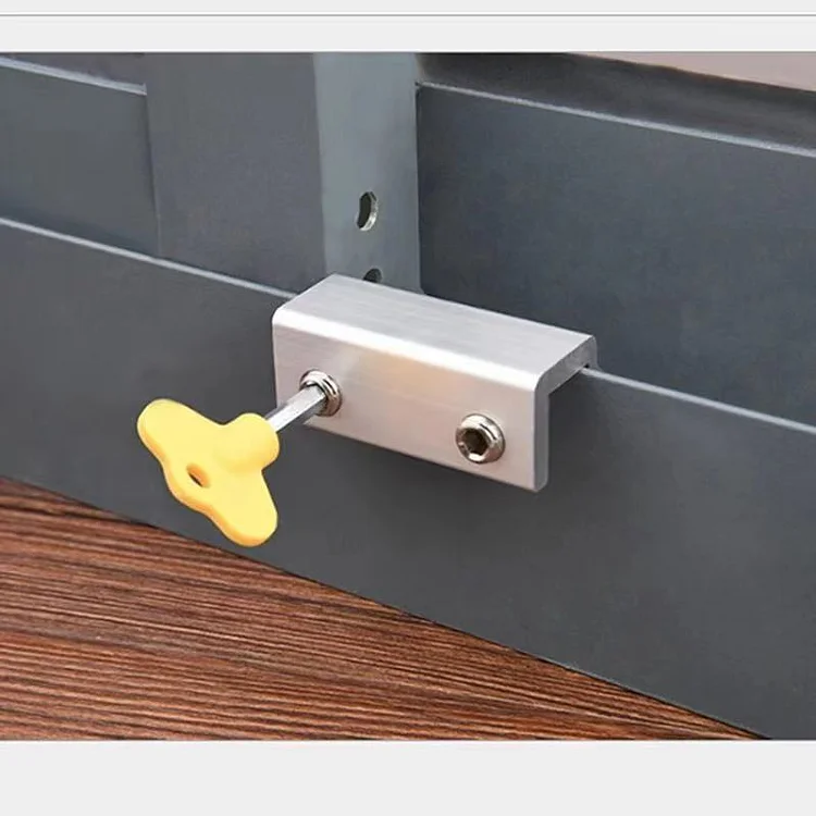 Aluminum alloy screen window sliding window child protection safety lock buckle household anti-theft limiter