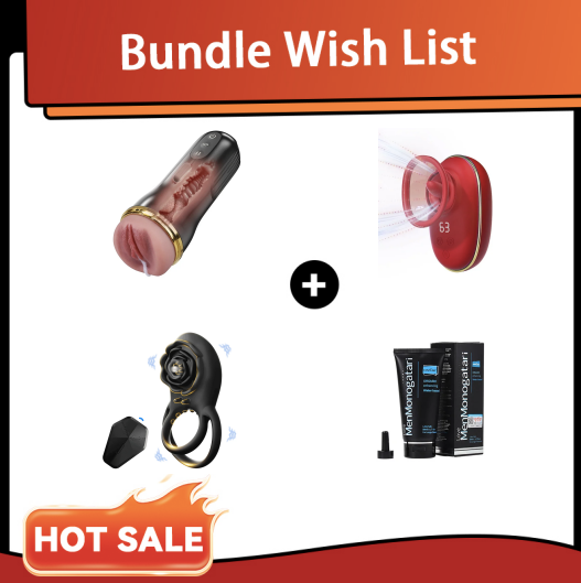 Pocket Pussy + Licking Toy + Cock Ring Set By Rose Toy