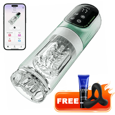 Heaven – 4-in-1 Automatic Penis Pump Stroker with 7 Sucking & Rotating Modes, Male Masturbator, App-Controlled Version Available By Rose Toy