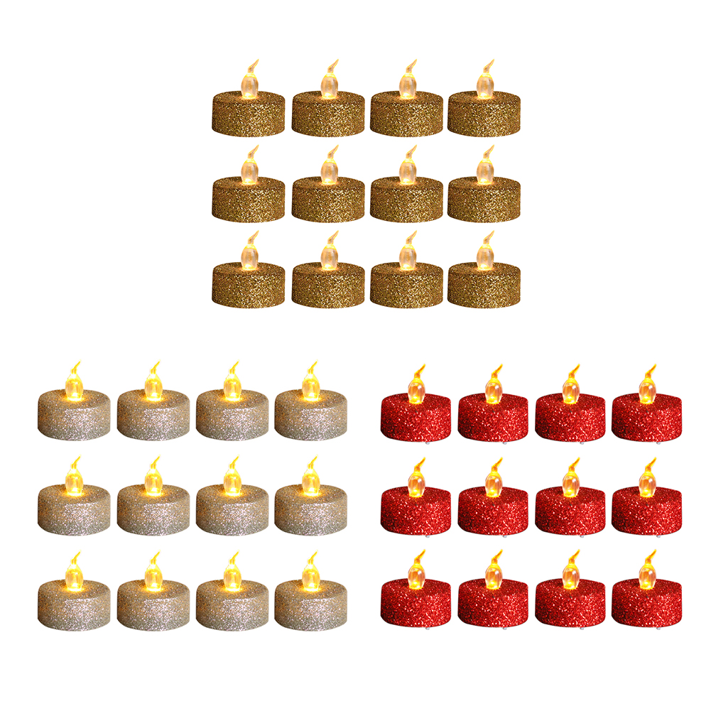 12pcs Gold Powder Candle Light Christmas Home Party Atmosphere Decor Lamp, Golden, 501 Original
12pcs Gold Powder Candle Light Christmas Home Party Atmosphere Decor Lamp, Golden, 501 Original