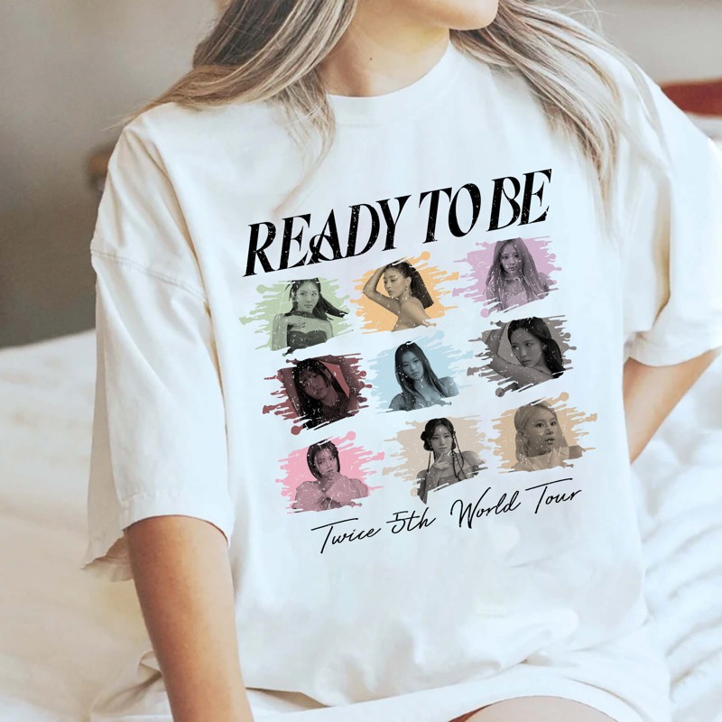 TWICE 5th World Tour READY TO BE US Tour T-shirt