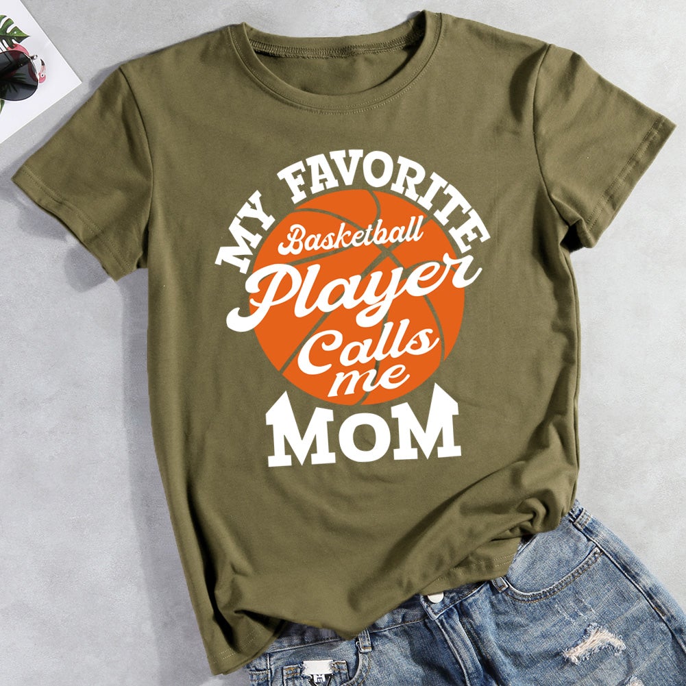 My Favorite Basketball Payer Calls Me Mom T-Shirt-011624-Guru-buzz