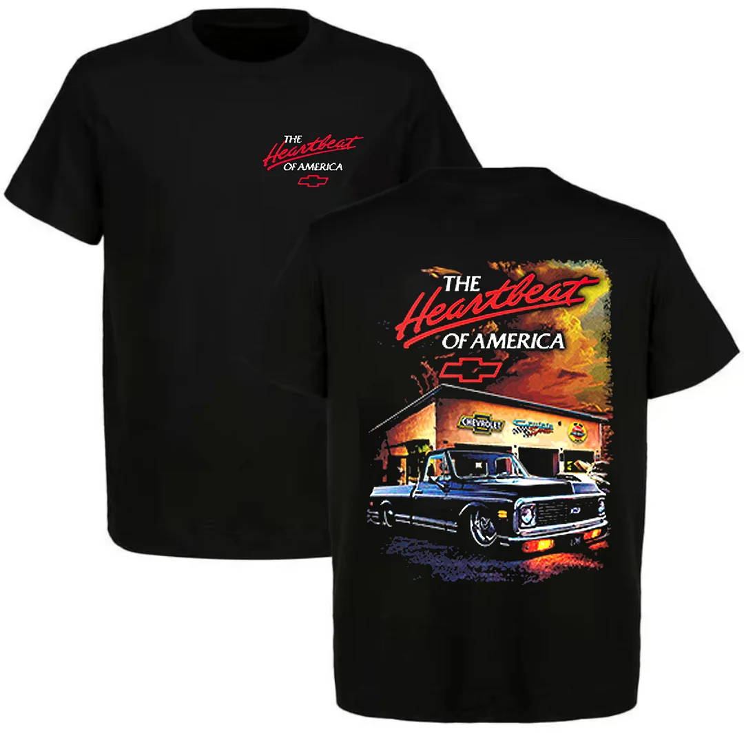 The Heartbeat Of America Printed Unisex Oversized T-shirt - Devcarry