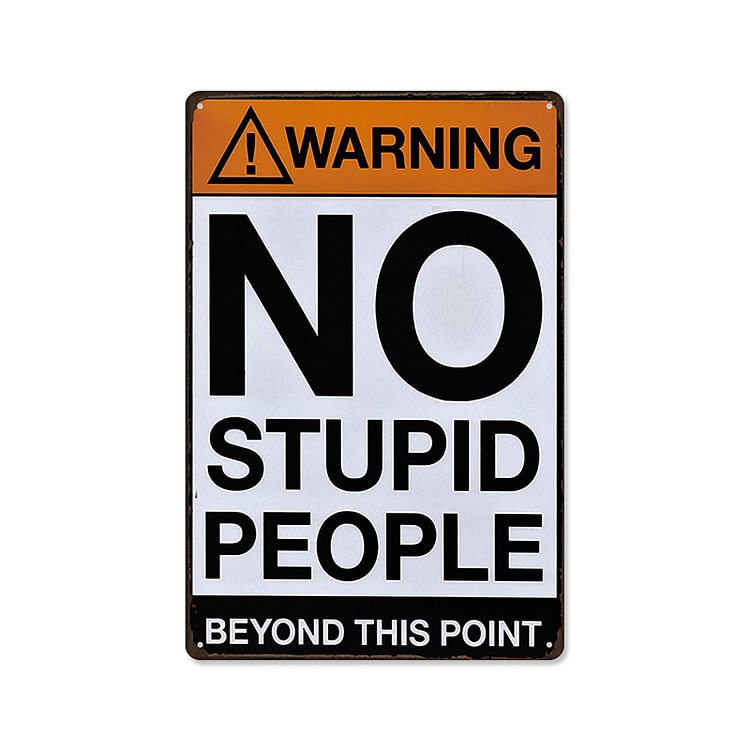 Warning - Vintage Tin Signs/Wooden Signs - 20*30cm/30*40cm