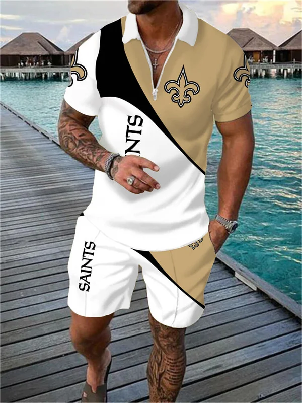 New Orleans Saints
Limited Edition Polo Shirt And Shorts Two-Piece Suits