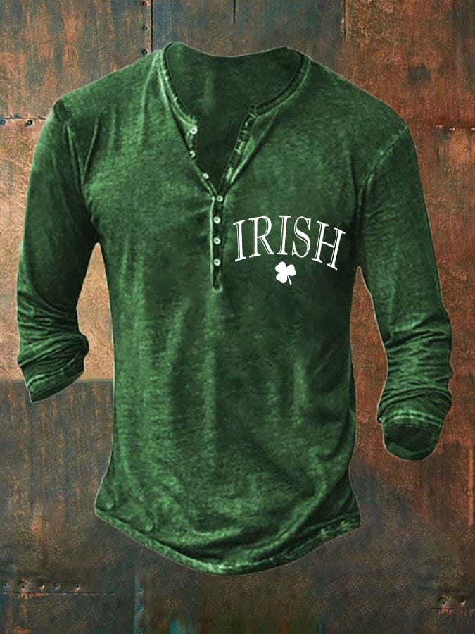 Men's St. Patrick's Day Print Casual Top