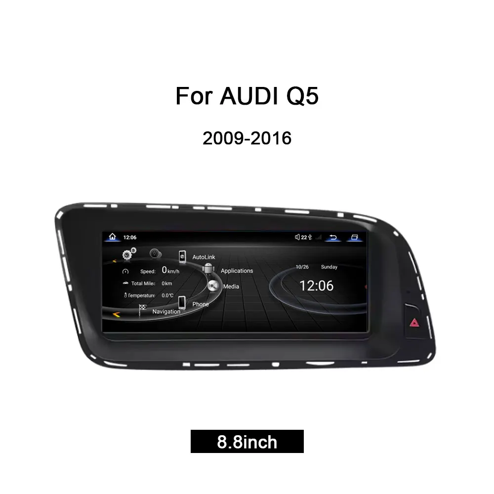 8.8inch For AUDI Q5 2009-2016 year Android GPS Radio CarPlay Stereo Multimedia Player