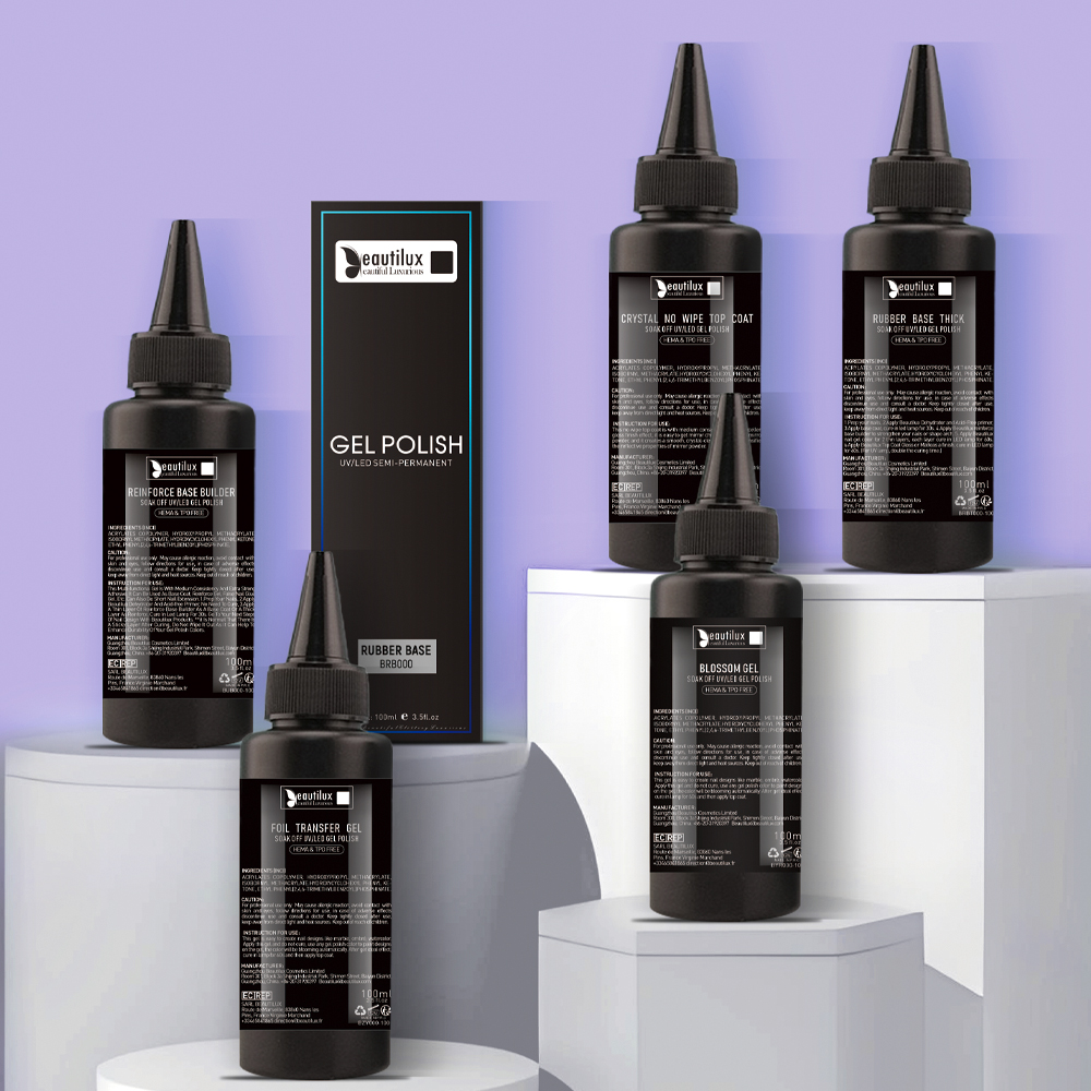 HEMA&TPO FREE Base Top Coat 100ml Salon Refiller