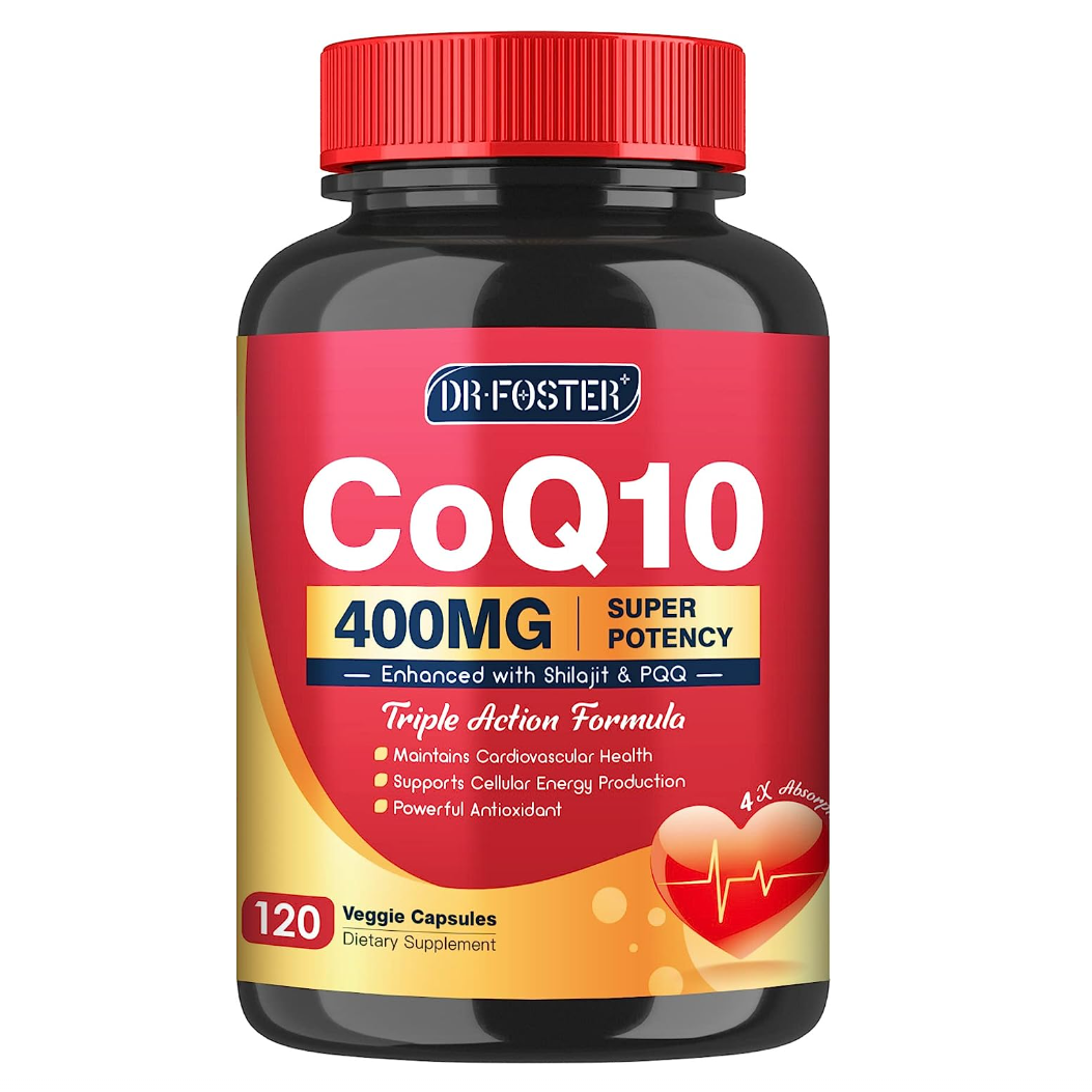 DRFOSTER CoQ10 400mg with PQQ & Shilajit High Absorption with