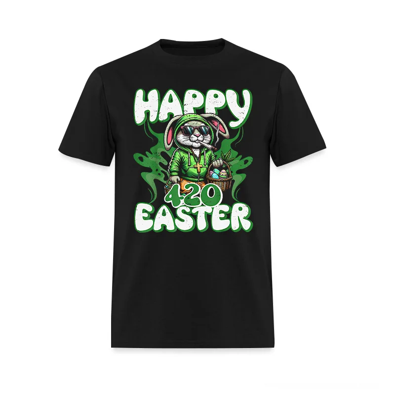 Happy 420 Easter Printed Men's T-shirt - Devcarry