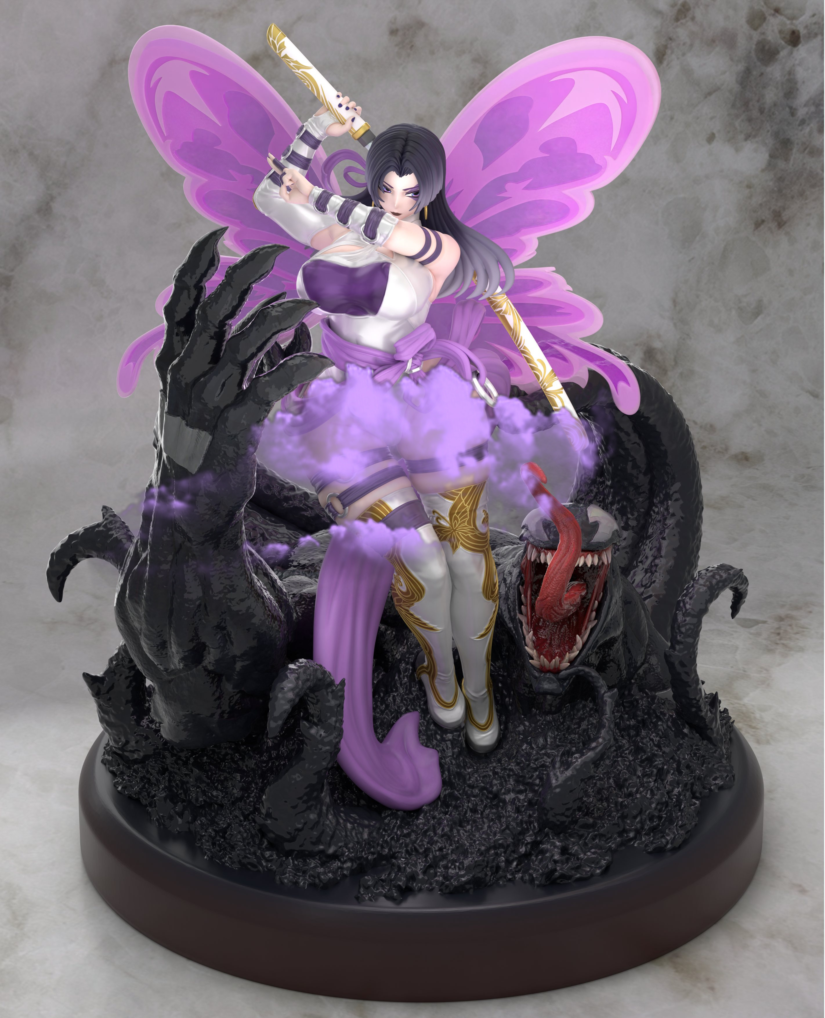 Xing Zhe Studio - Marvel Series Psylocke & Venom 1/4 Statue(GK)