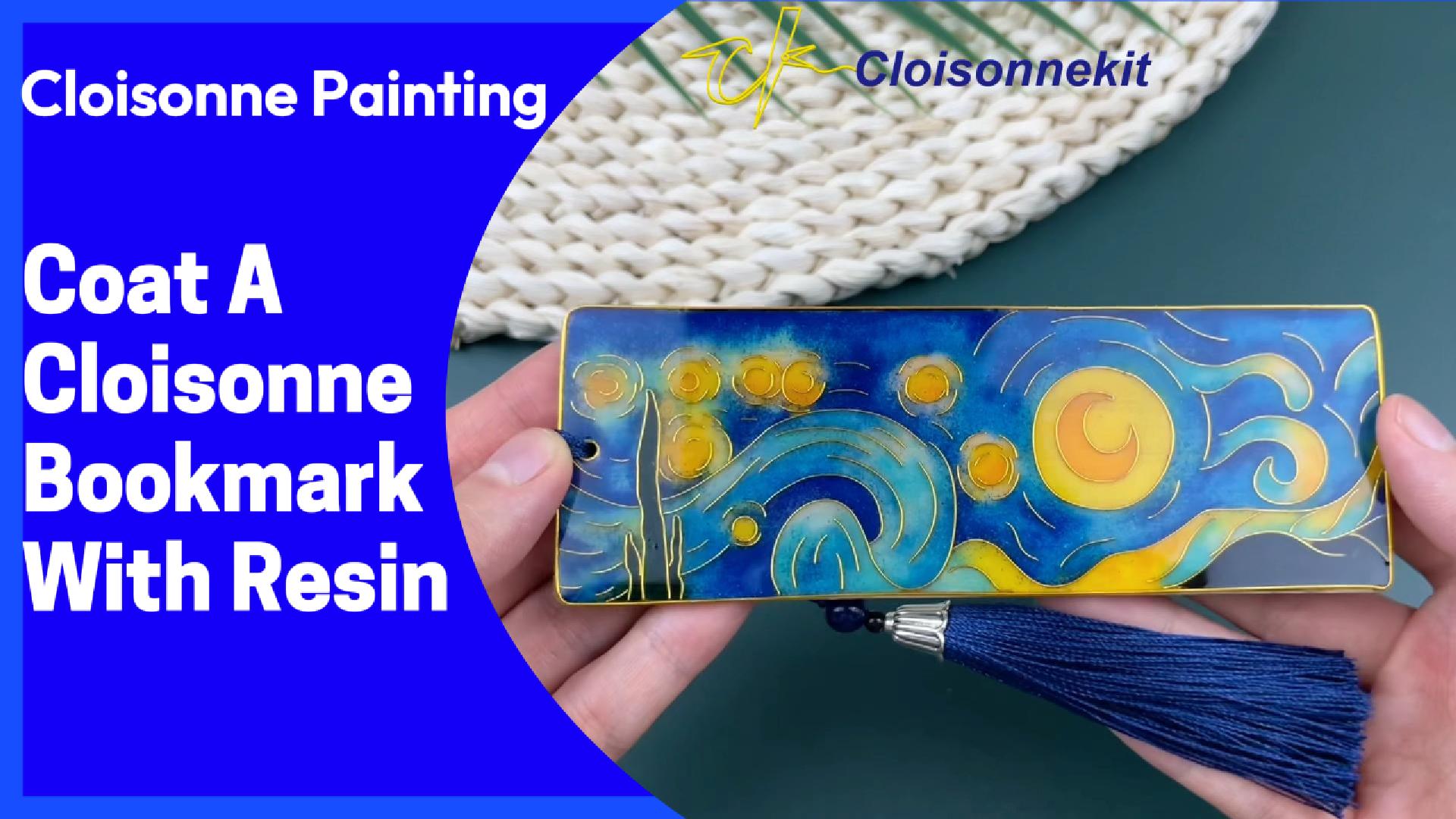 How to coat a cloisonne painting art with epoxy resin?